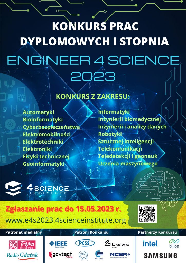 Wydłużony termin zgłaszania prac do konkursu Engineer 4 Science 2023
