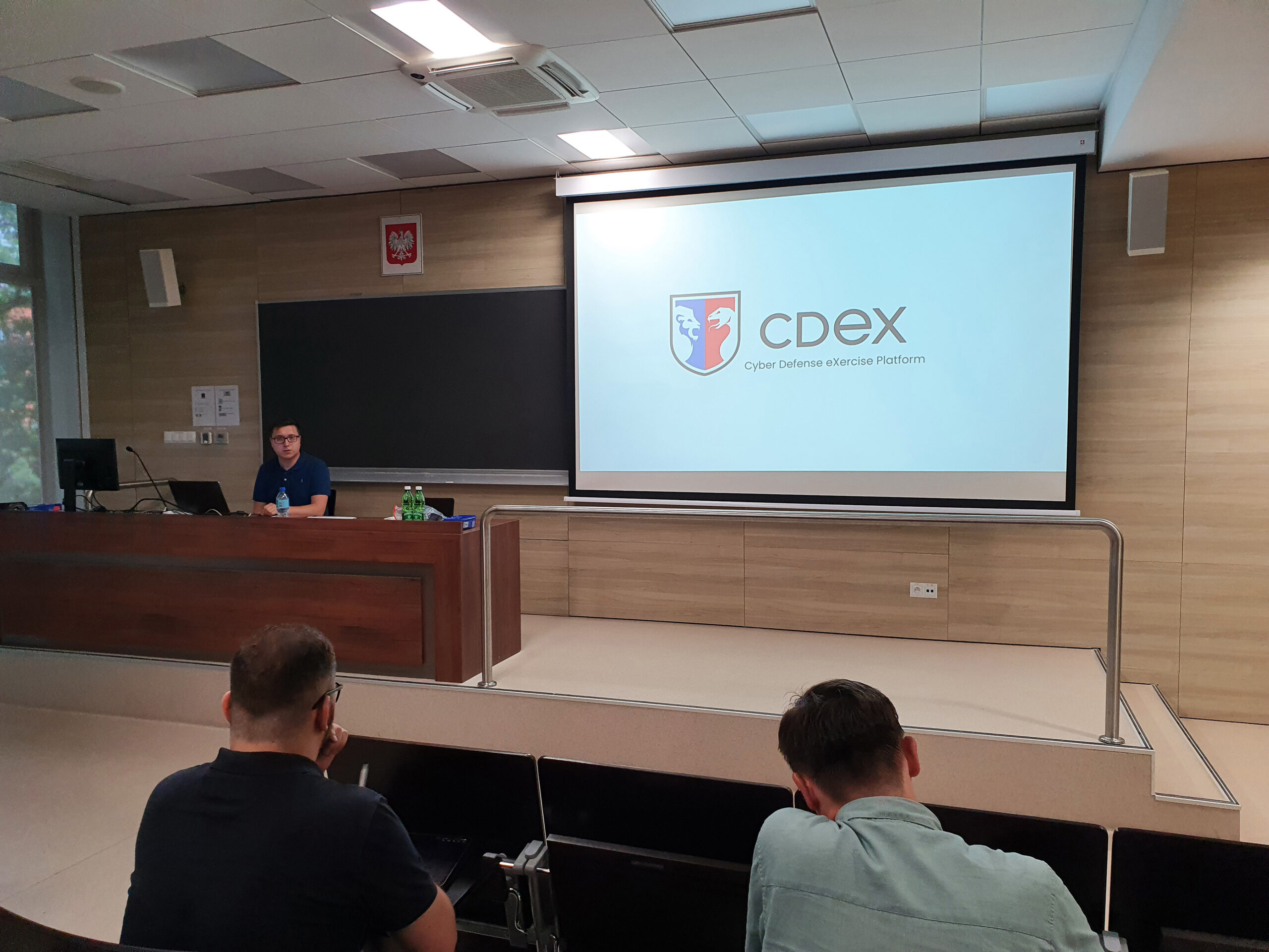 Prezentacja CDeX (Cyber Defence eXercise Platform) na WIEiK