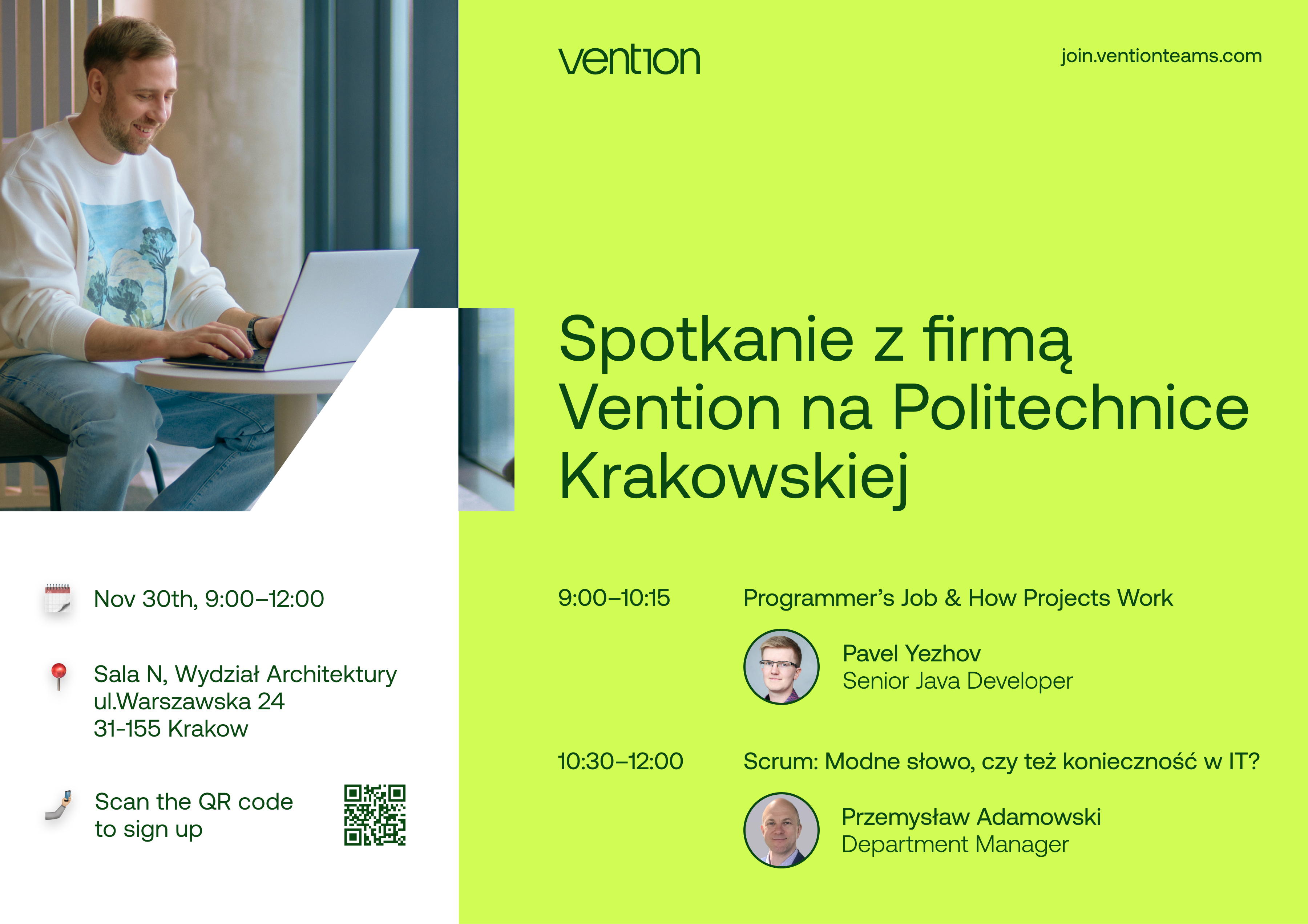 Spotkanie studentów z firmą Vention