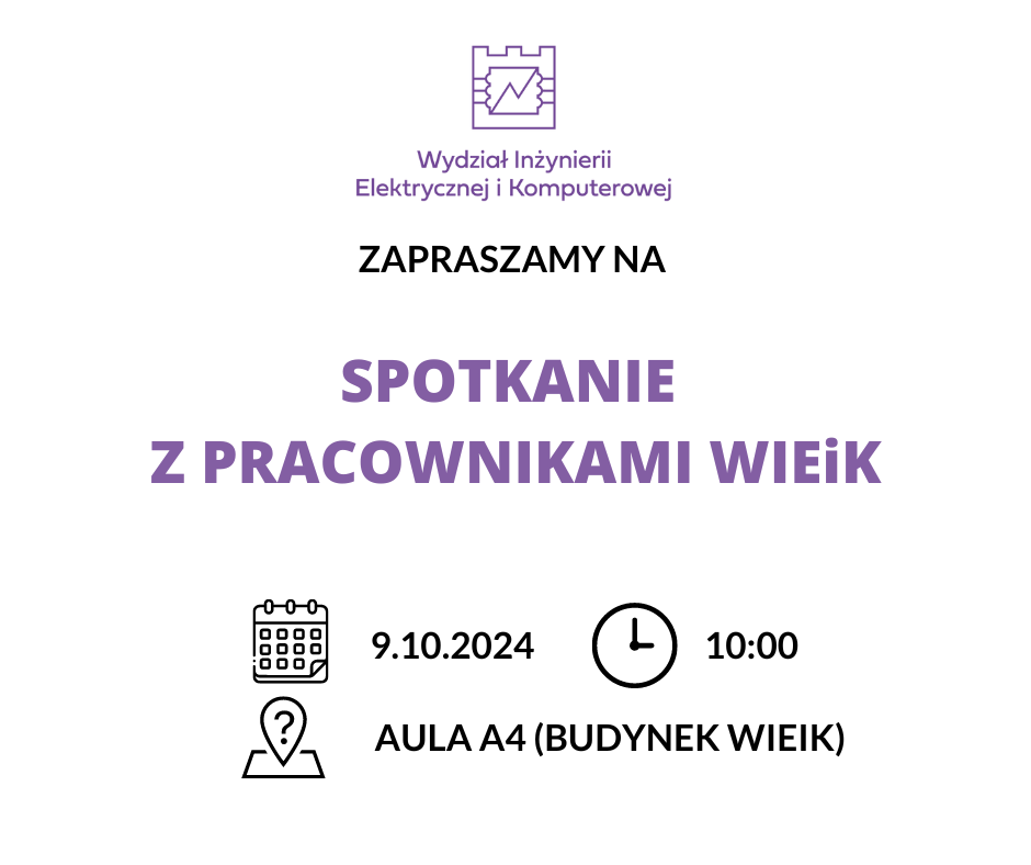 Spotkanie z pracownikami WIEiK w dniu 9 października 2024 r.