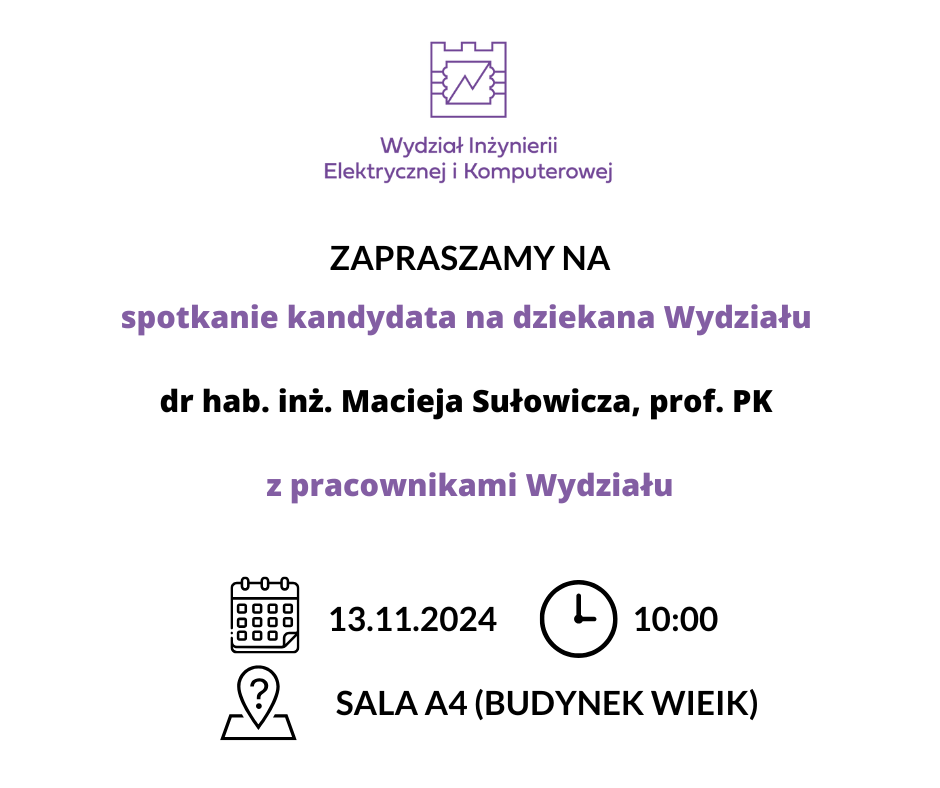 Spotkanie kandydata na Dziekana Wydziału z Pracownikami