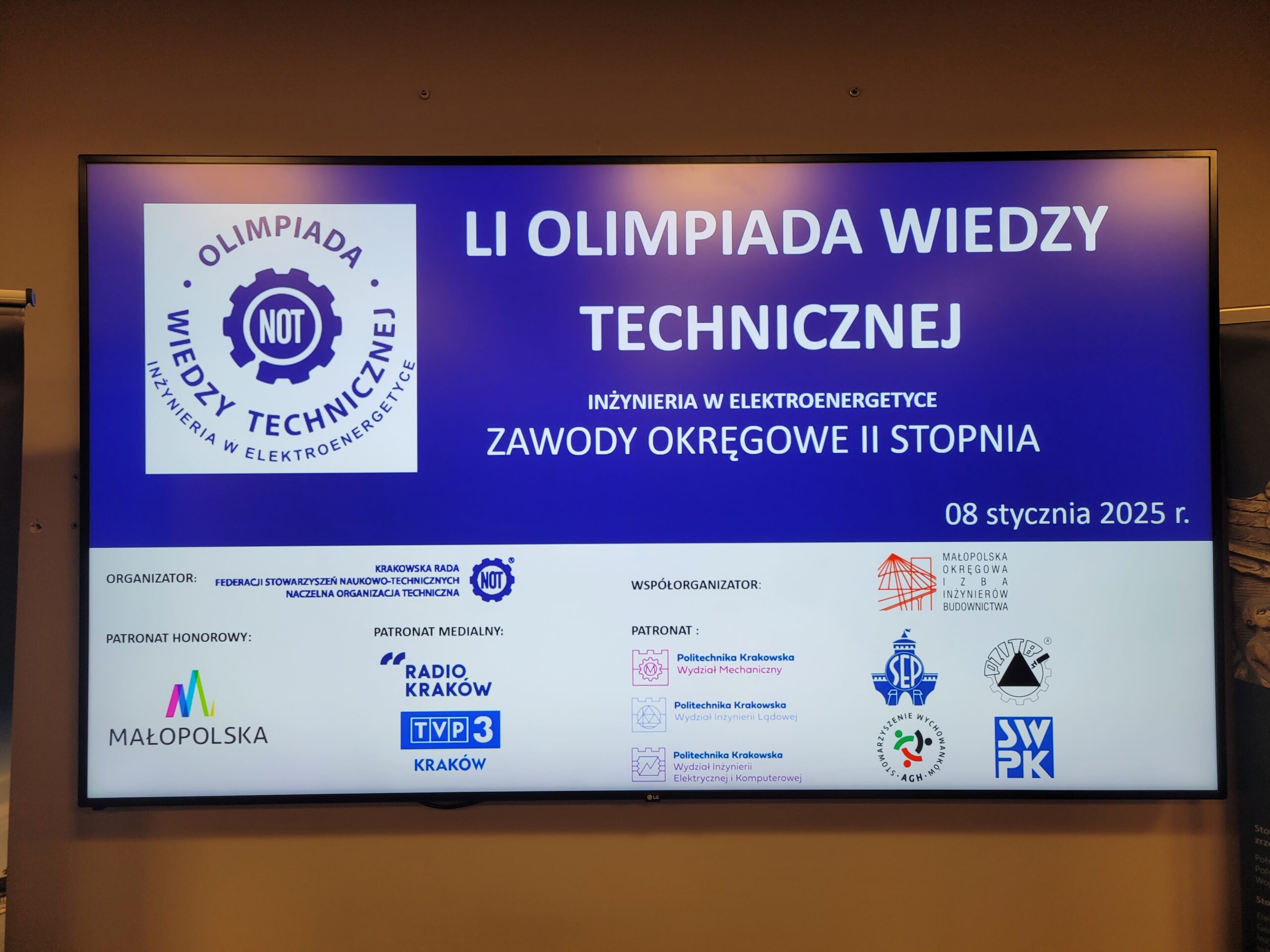 LI Olimpiada Wiedzy Technicznej – Inżynieria w Elektroenergetyce – Zawody Okręgowe II stopnia